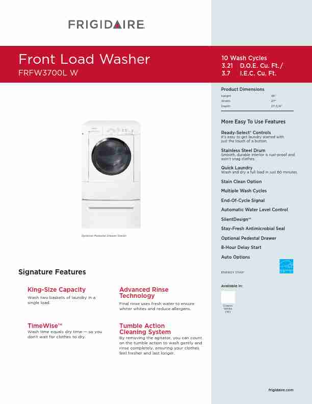Frigidaire Washer FRFW3700L W-page_pdf